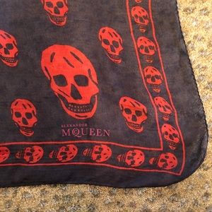 Alexander McQueen Skull Silk Chiffon Scarf